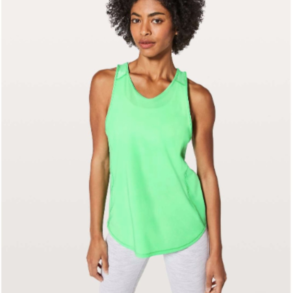 Lululemon Sculpt Tank II Sz 8 Dragonfly Green NWOT